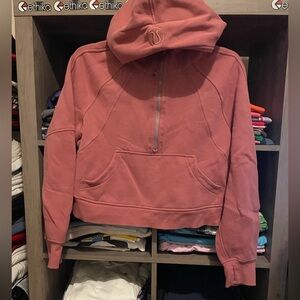 Lululemon scuba half zip Pink hoodie XS